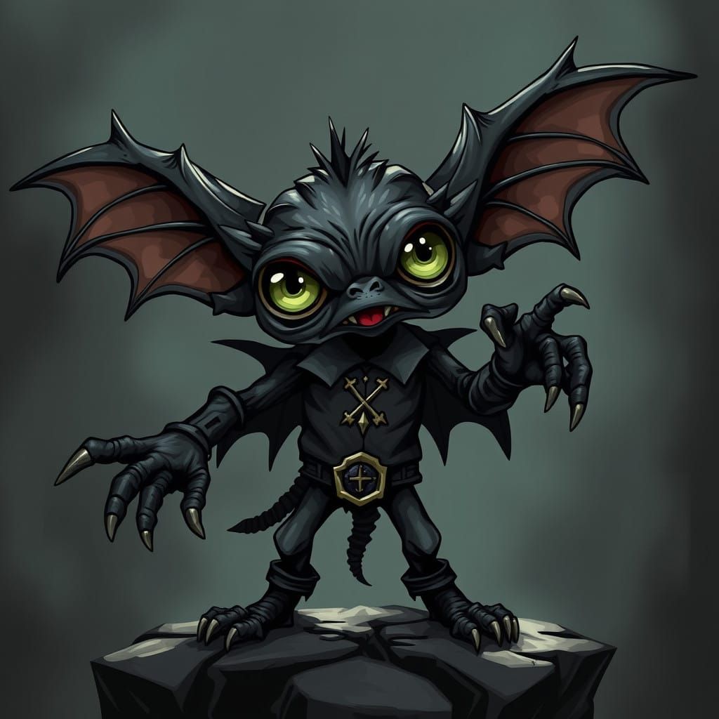 Ethereal Gizmo in Dark Romantic Style