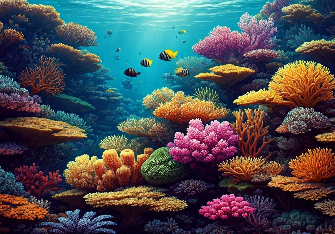 Exquisite Deep Sea Coral Reef Fantasy World