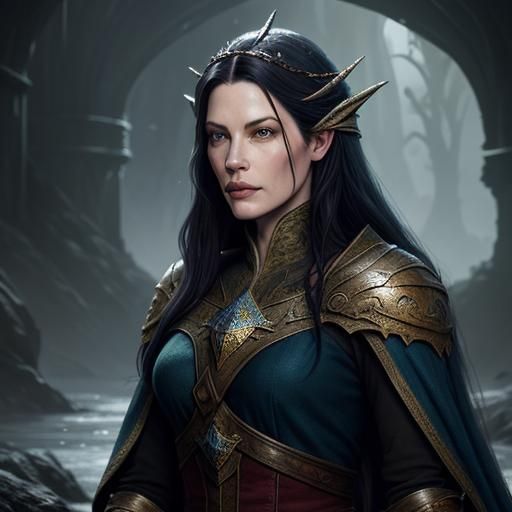 Liv Tyler as Arwen: Detailed Fantasy Portrait