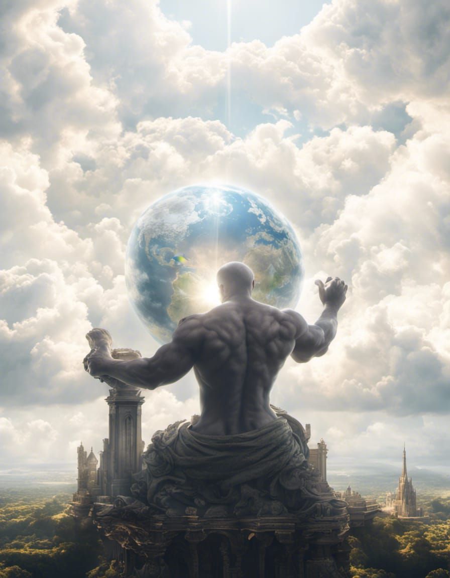 Epic Atlas Holding Up the World