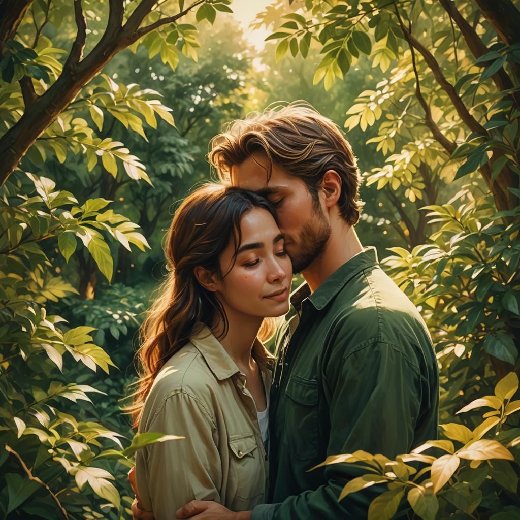 Warm Embrace: Concept Art of Love and Connection