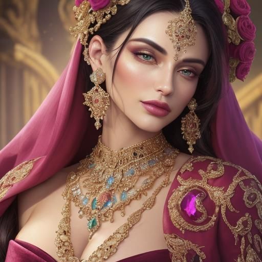 Gemstones on Velvet: Hyper-Realistic Digital Art