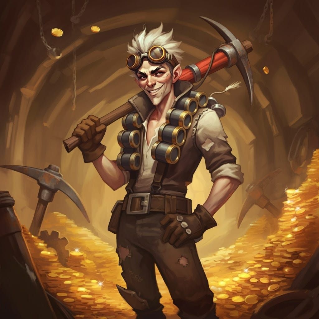 Gritty Treasure Hunter in Abandoned Mine