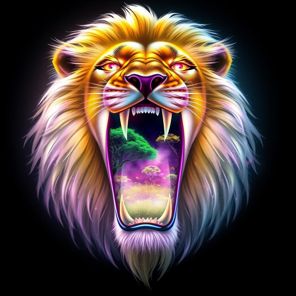Luminous Lion Reveals Dreamlike Serengeti