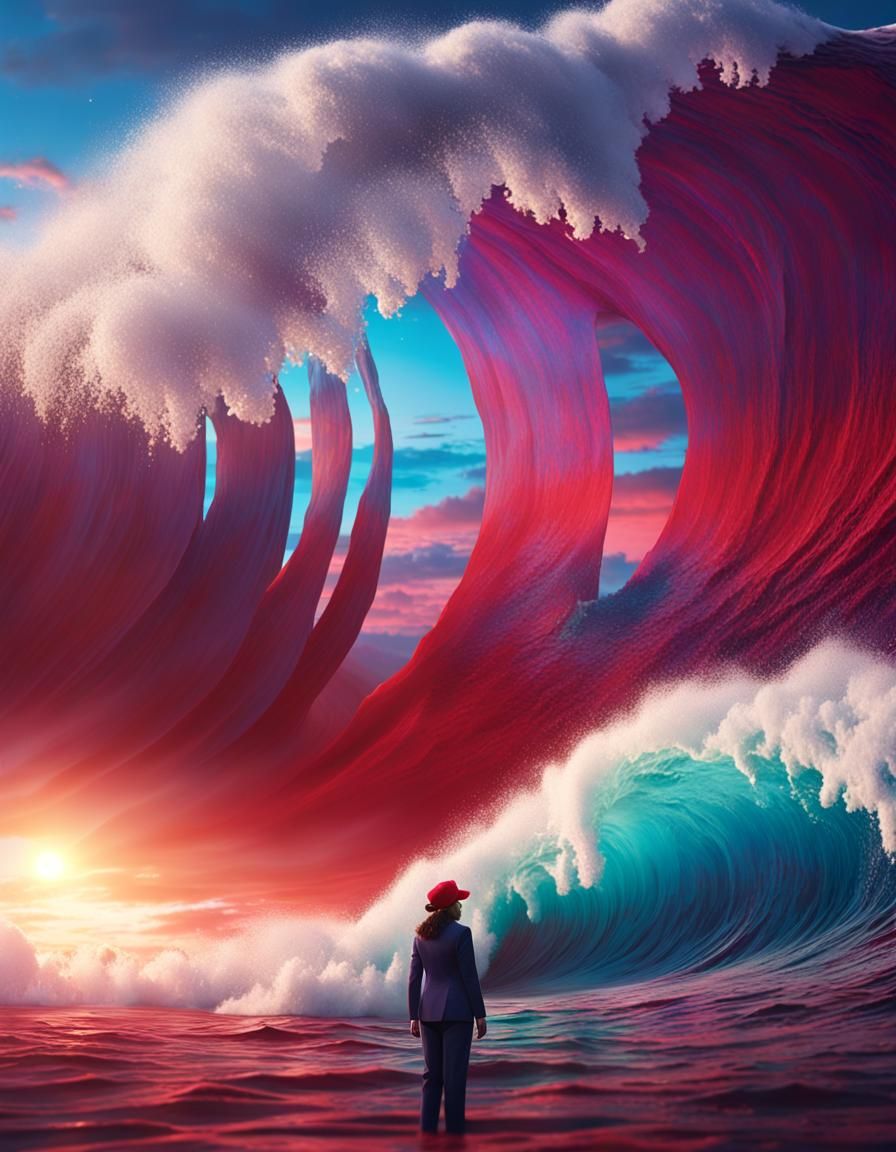 Surreal Portrait of Kamala Harris in Fantasy Art Style