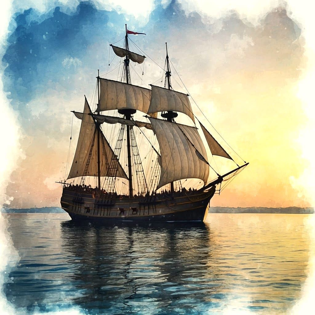 Medieval merchant ship