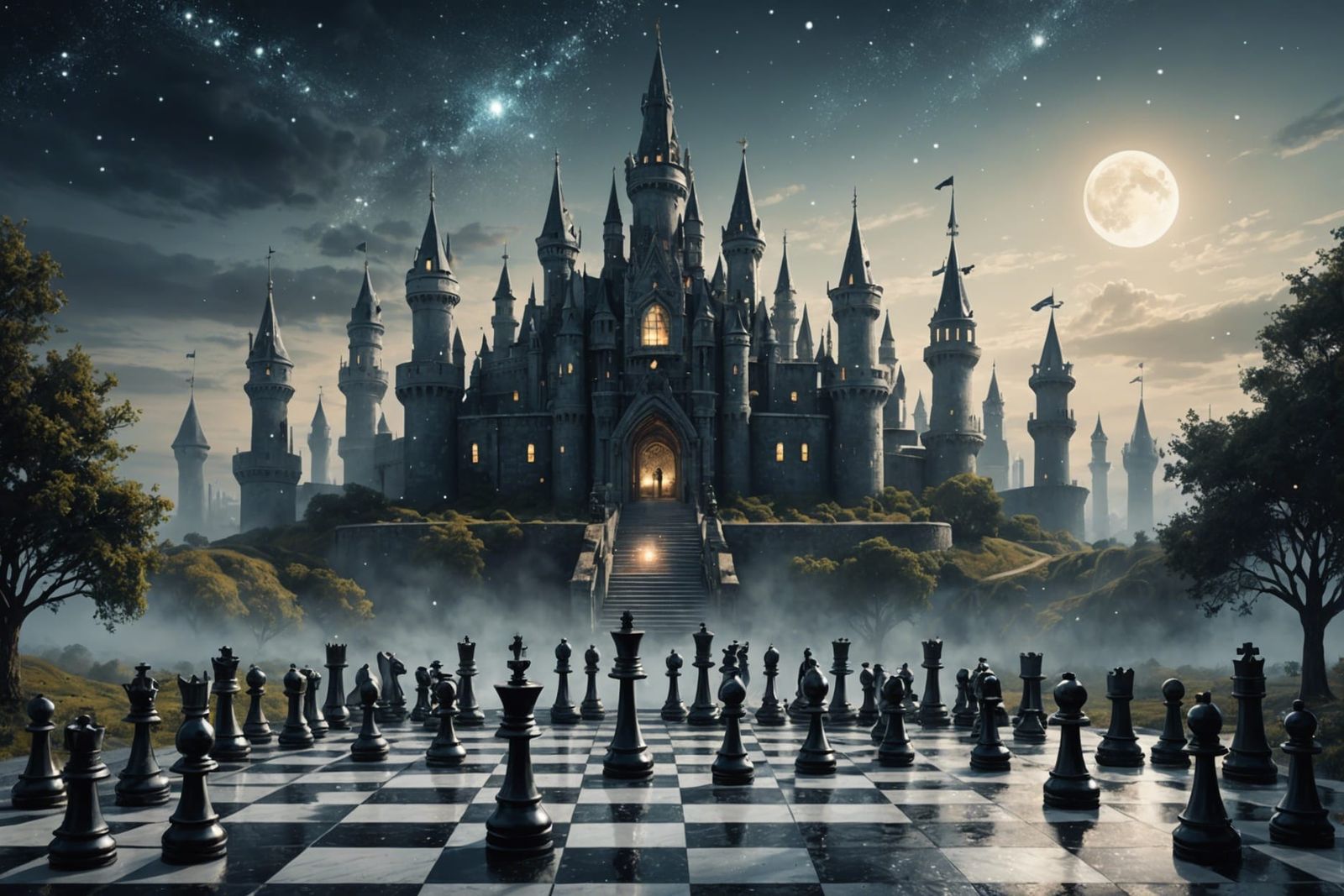 Cosmic Chess World Dreamscape in 8K Resolution