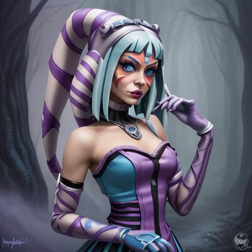 Ahsoka Tano as Frankie Stein: Ethereal Fantasy Portrait