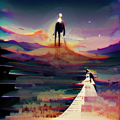 Abstract Image Generated From Empty Prompt