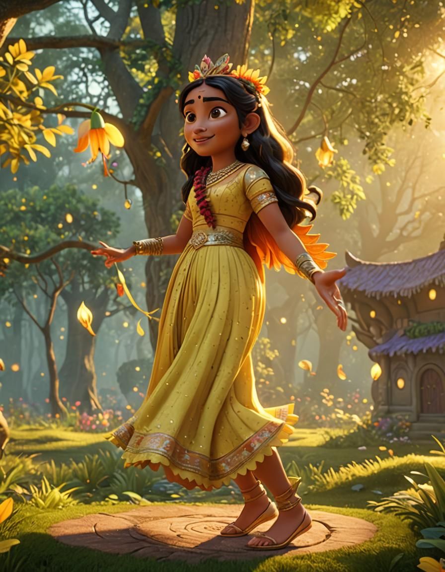 Tiger Lilly Dances in Neverland: Pixar-Style 3D Animation