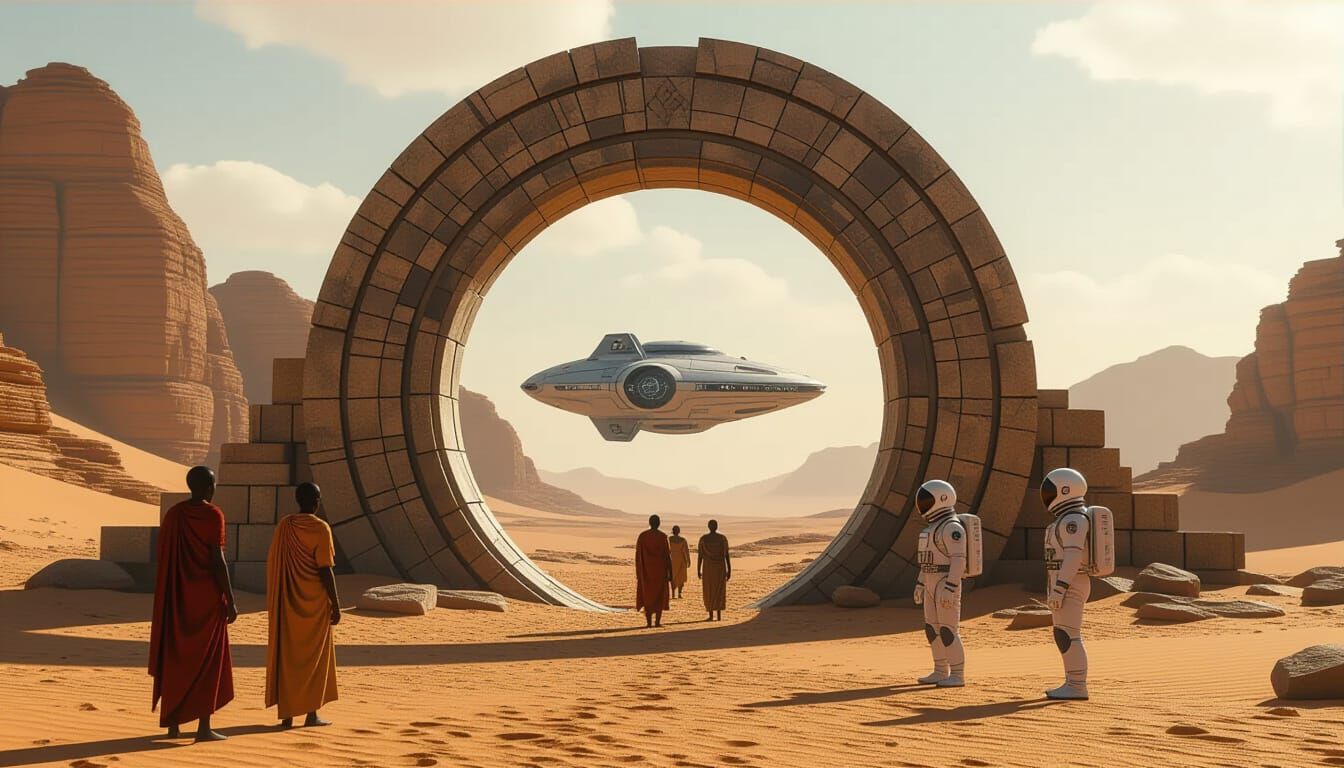 Desert Portal Connects Past and Future