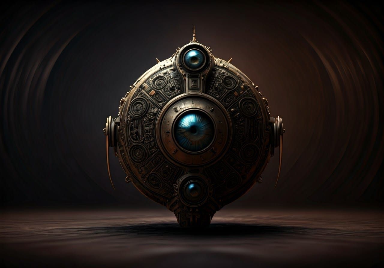 Biodroid Motherboard in Bronzepunk Style