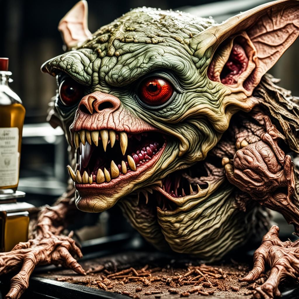 Hyperrealistic Autopsy of a Gremlin in HDR