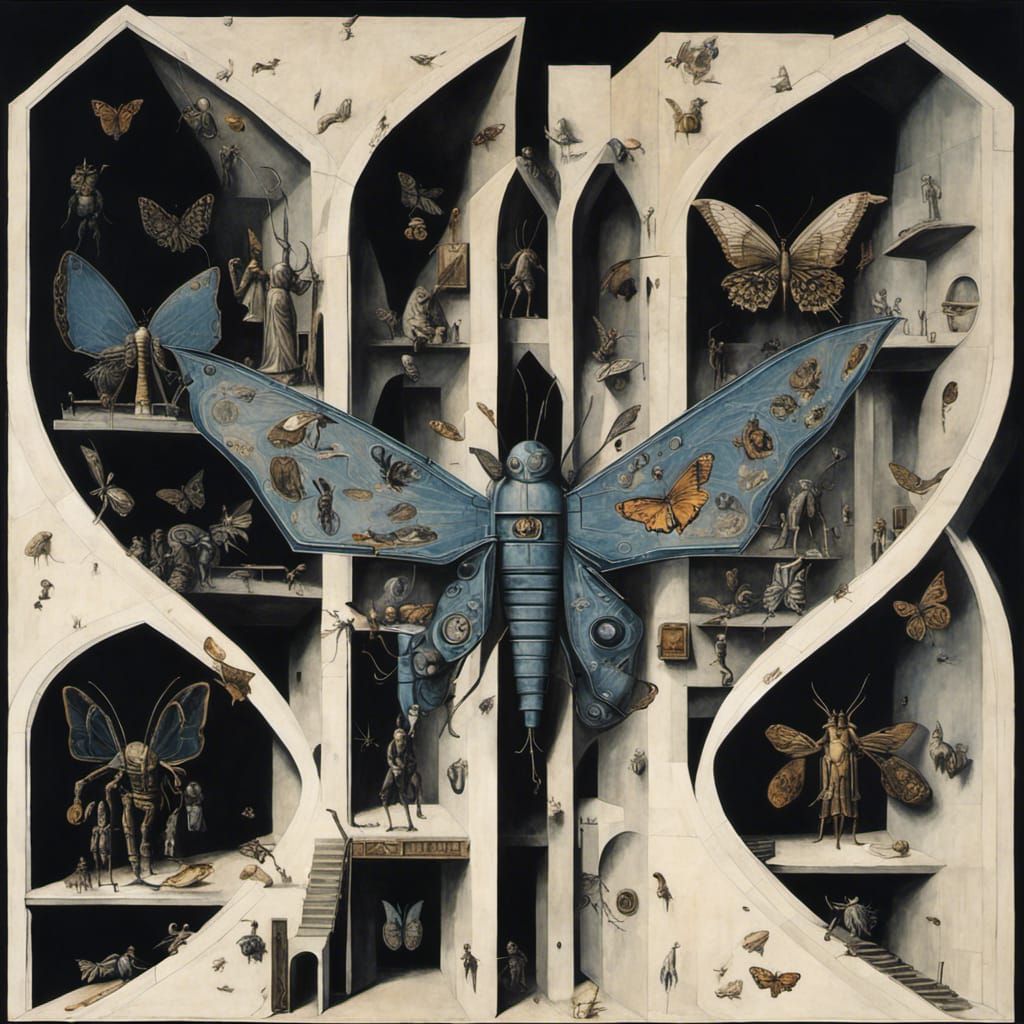 Surreal Gothic Robot Insect Dreamscape