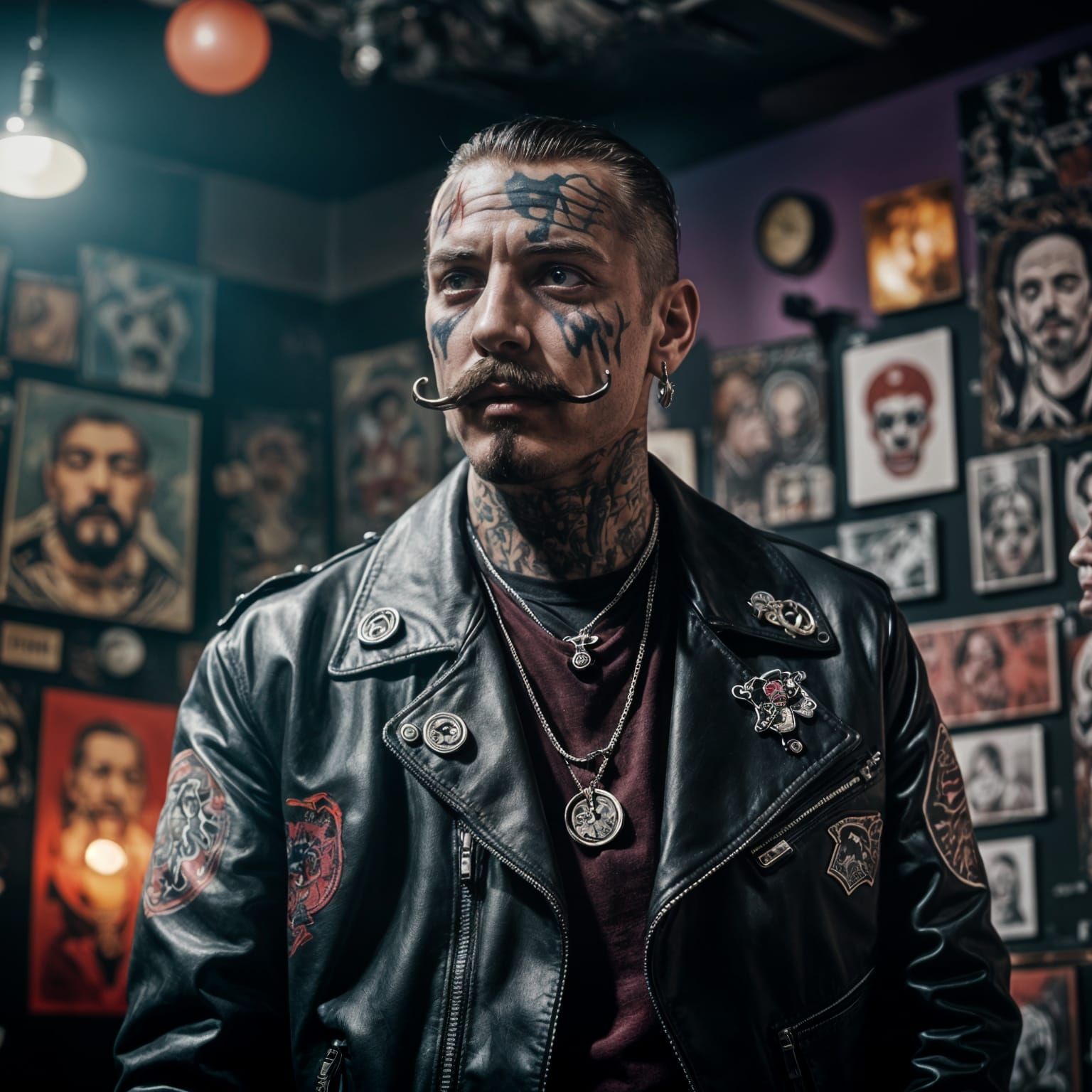 Sinister Joker Rapper Portrait in Cinematic Style