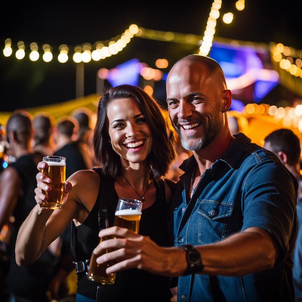 Little sister takes her big brother to the Aftershock hard r...