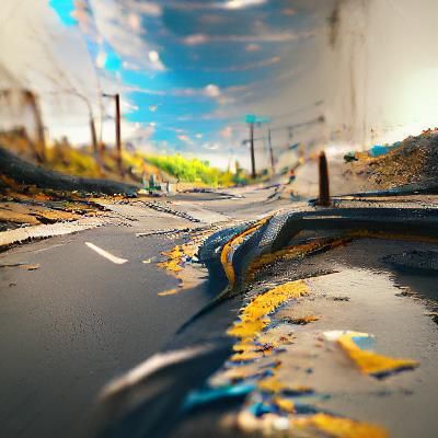 Photorealistic Road in 8K Resolution