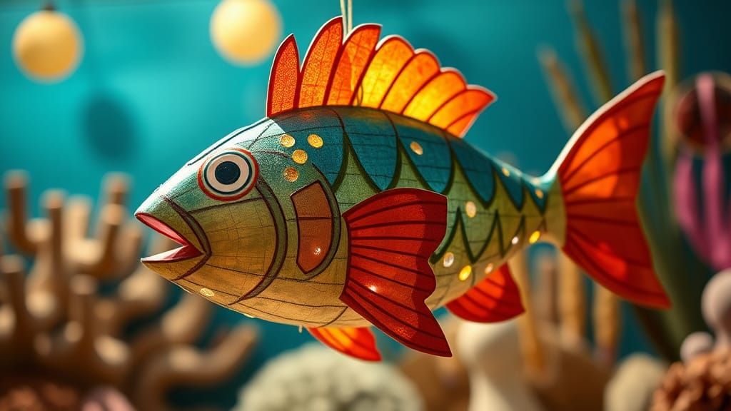 Whimsical Fish Piñata for Summer Party