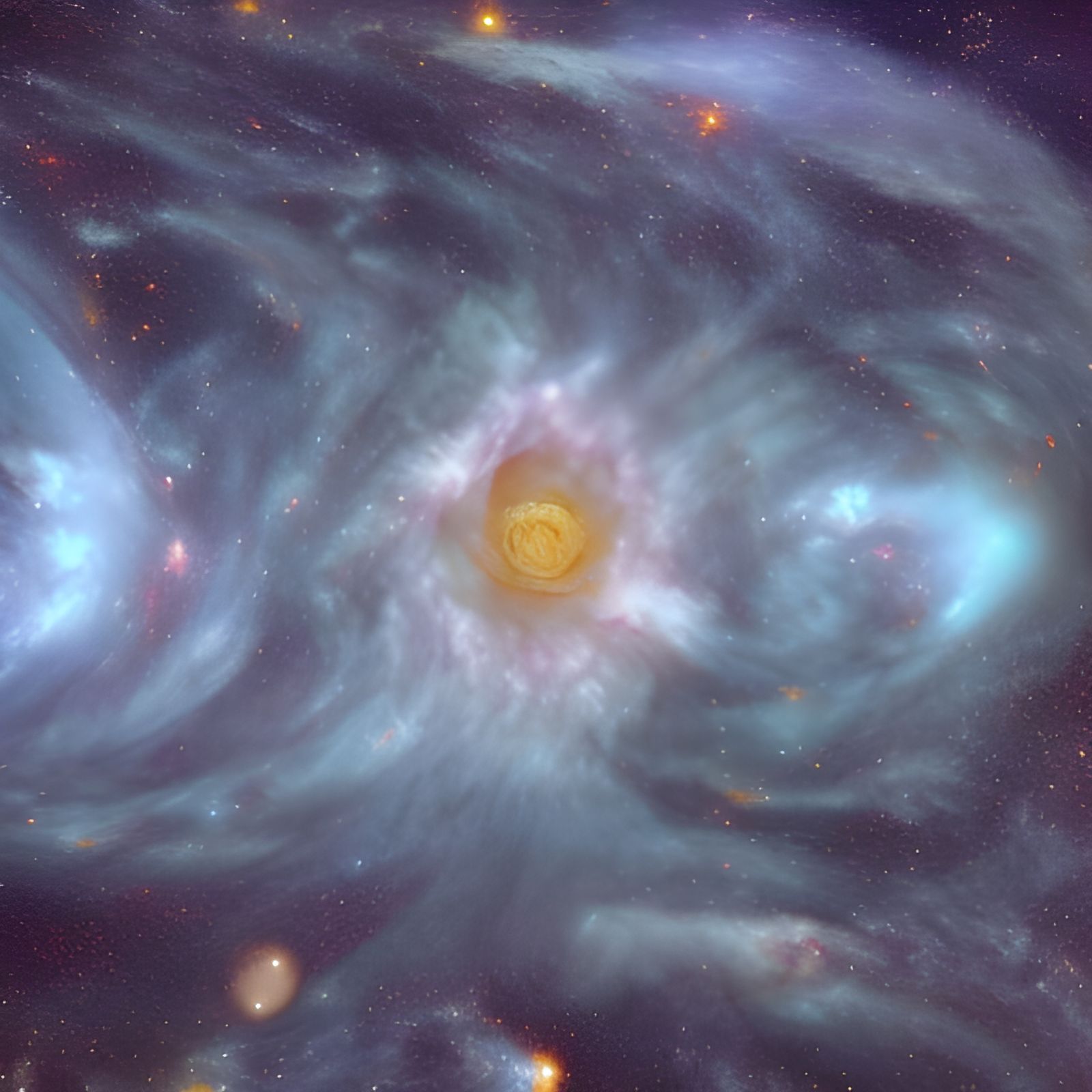 Fantastical Supernova: Detailed Matte Painting