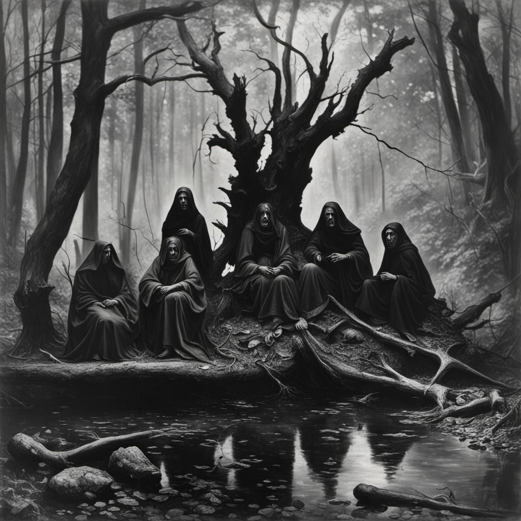 A Black Mass in the Autumn Woods