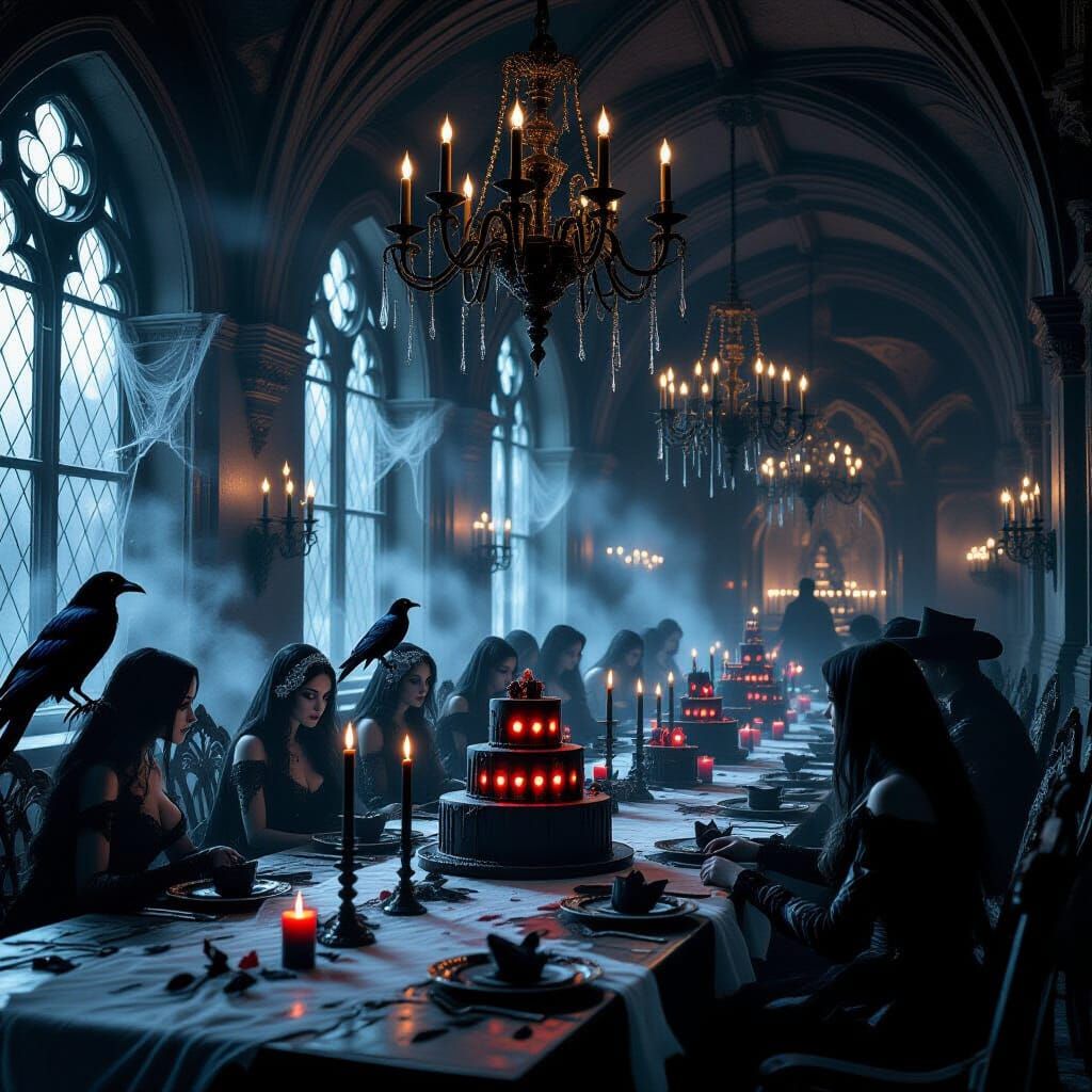 Gothic Haunted Birthday Party in Dark Castle