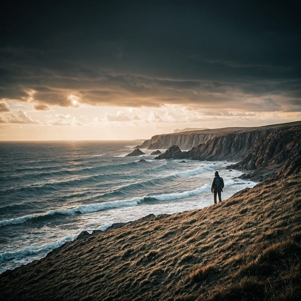 Dramatic Cinematic Film Still in 35mm