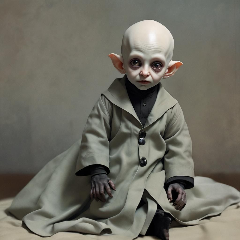 Sweet Nosferatu Child with Long Nails