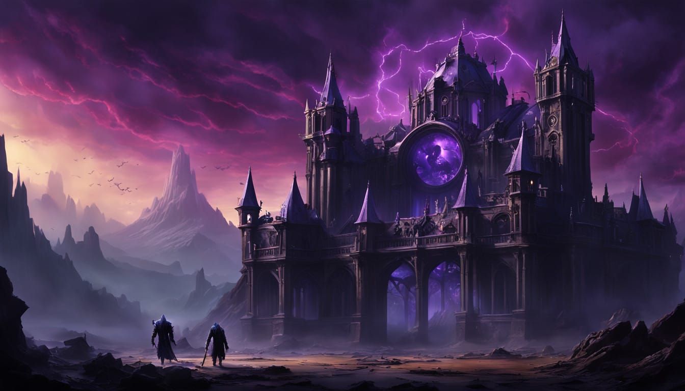 Dark Lord Skeletor Dominates Twisted Nightmarish Landscape