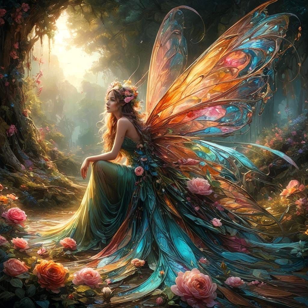 Portrait of a Flower Fairy