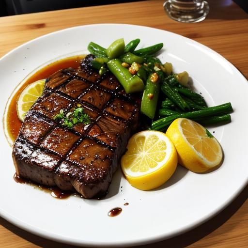 Refreshing Soda and Sizzling Steak Still Life