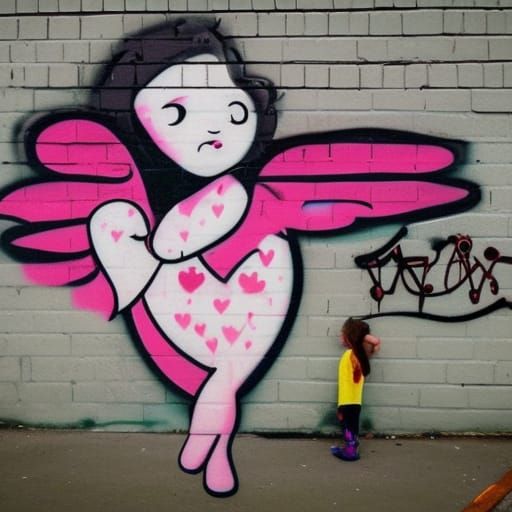 Graffiti Cupid: Urban Art Interpretation