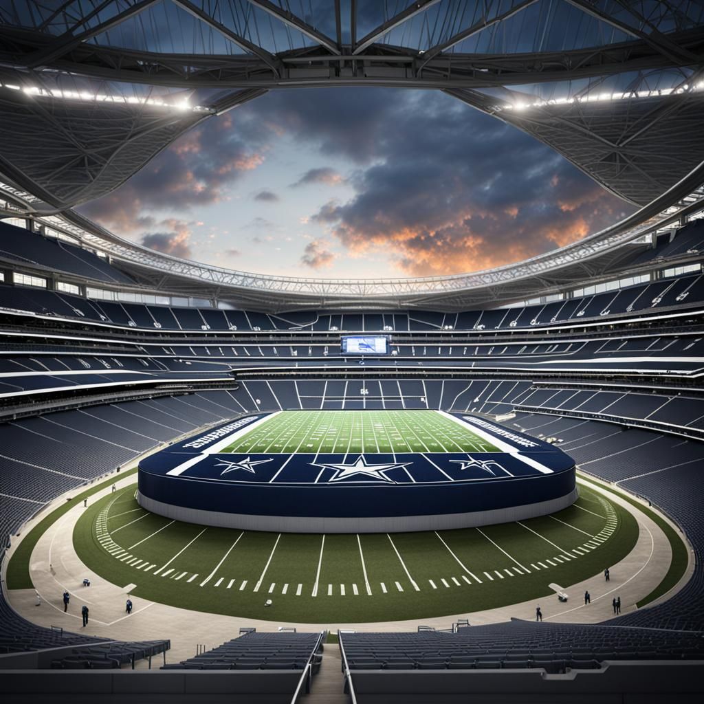 Dallas Cowboys Stadium: Detailed Matte Painting