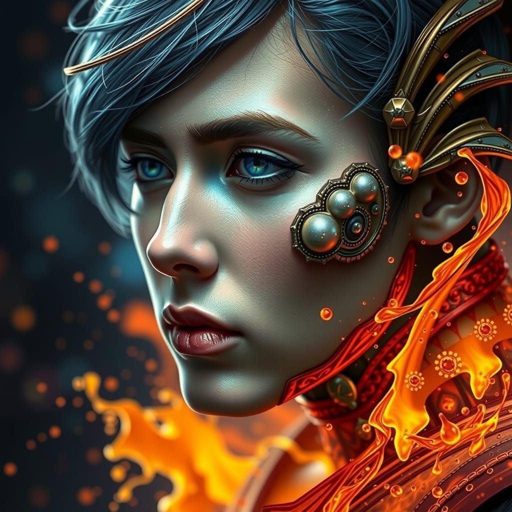 Hyperrealistic Tilt-Shift Portrait with Vivid Colors