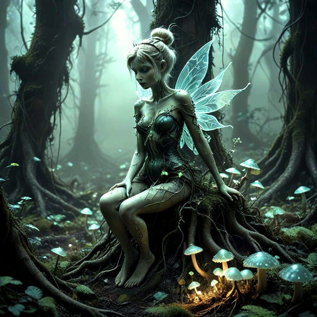 Dark Fae of Twisted Whimsy in a Macabre Realm