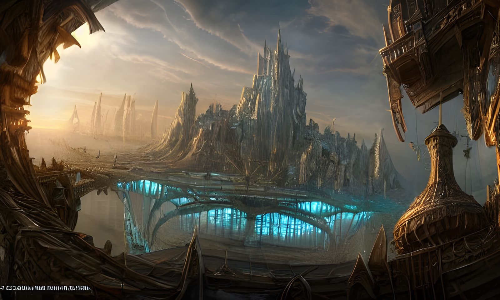 Spectacular Floating City Concept Art