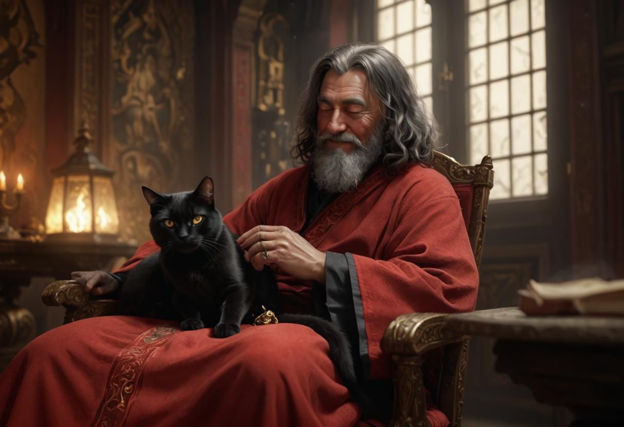 Wizard and Cat: A Hyperdetailed Fantasy