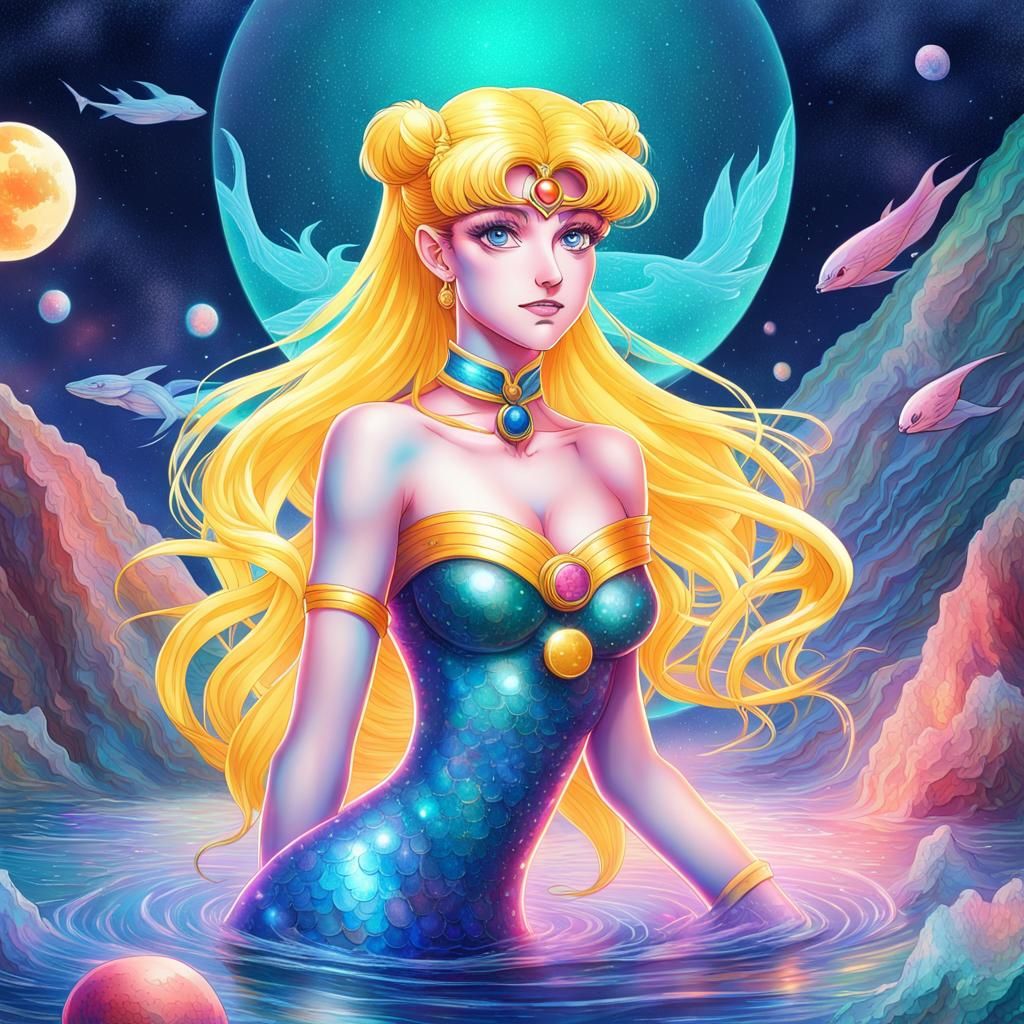 Sailor Moon as a Mermaid
