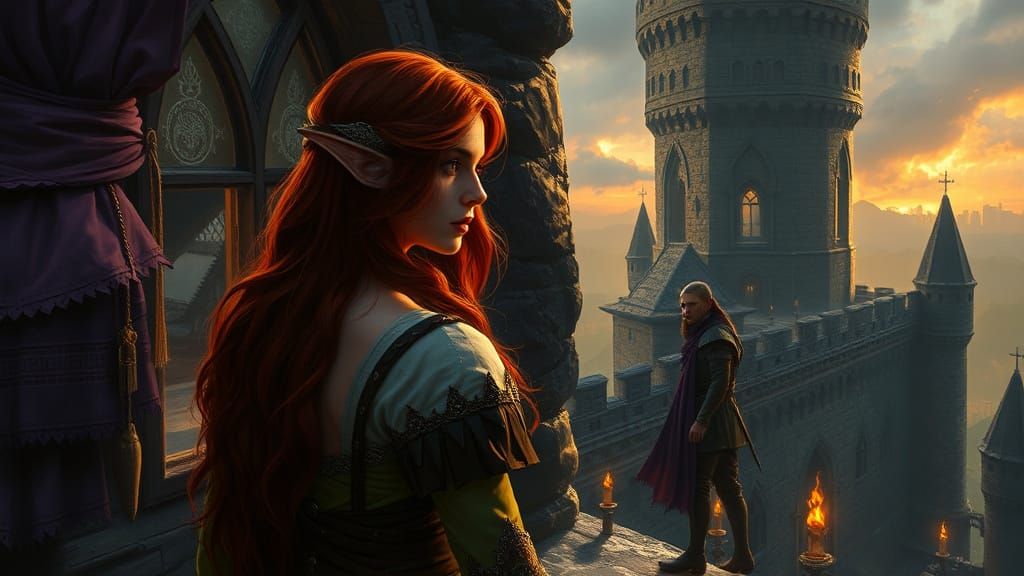 Dark Fantasy Portrait in Johan Egerkrans Style