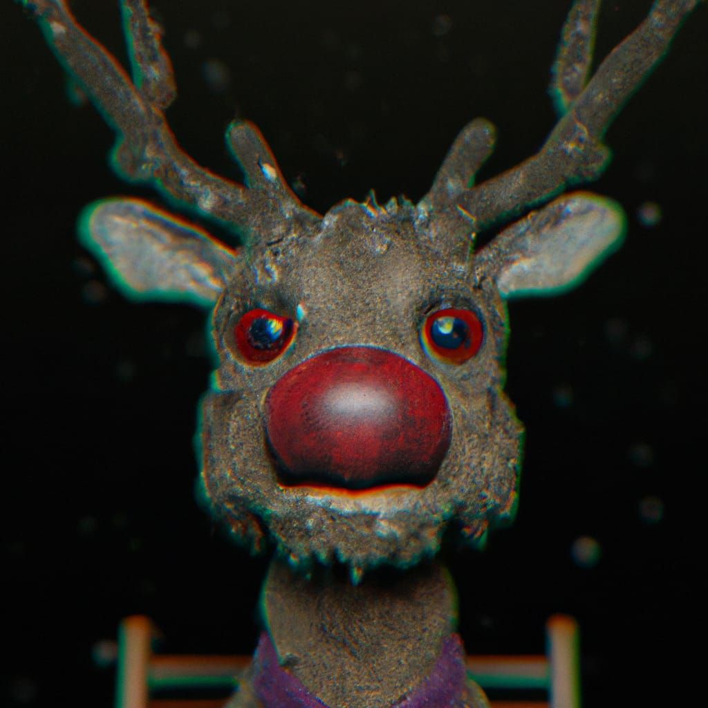 Aetherpunk Rudolph Portrait in Grungy Dark Fantasy Style