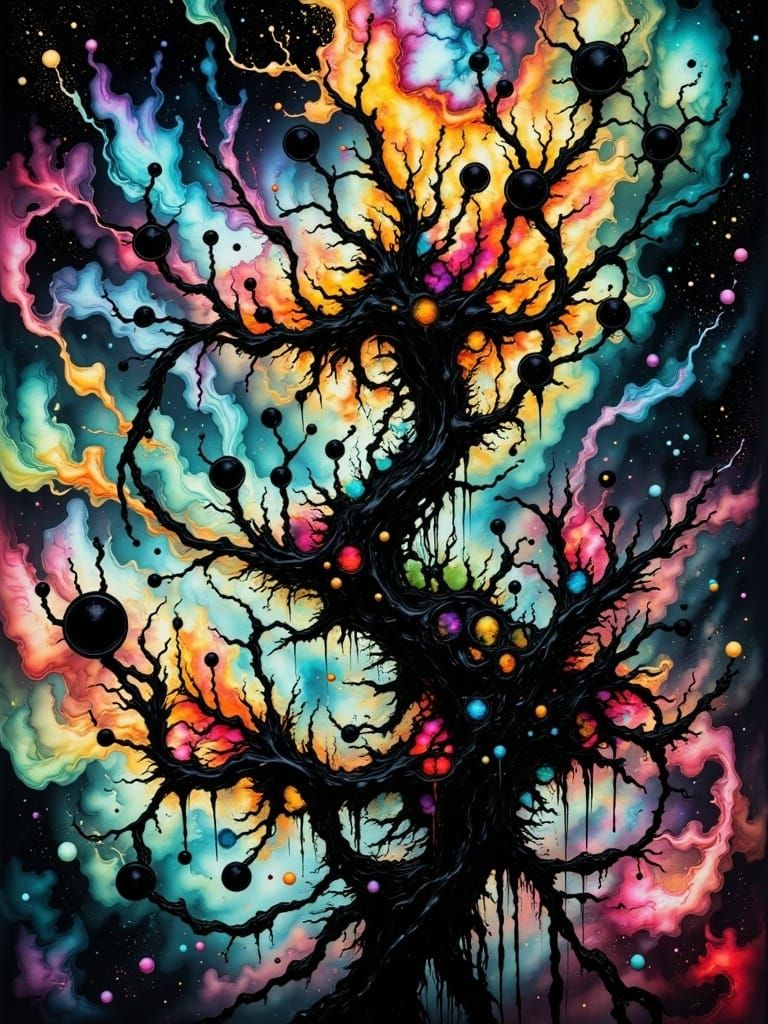 Cosmic Surreal Dreamscape Inspired by Dali and Picasso