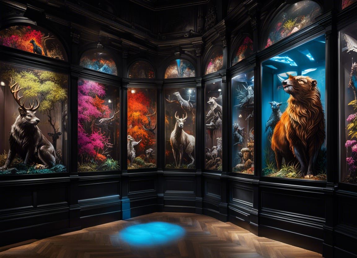 Taxidermy Museum in Neo-Victorian Style
