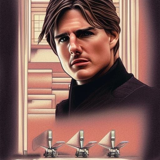 Tom Cruise in Titanic: Comic Book Art