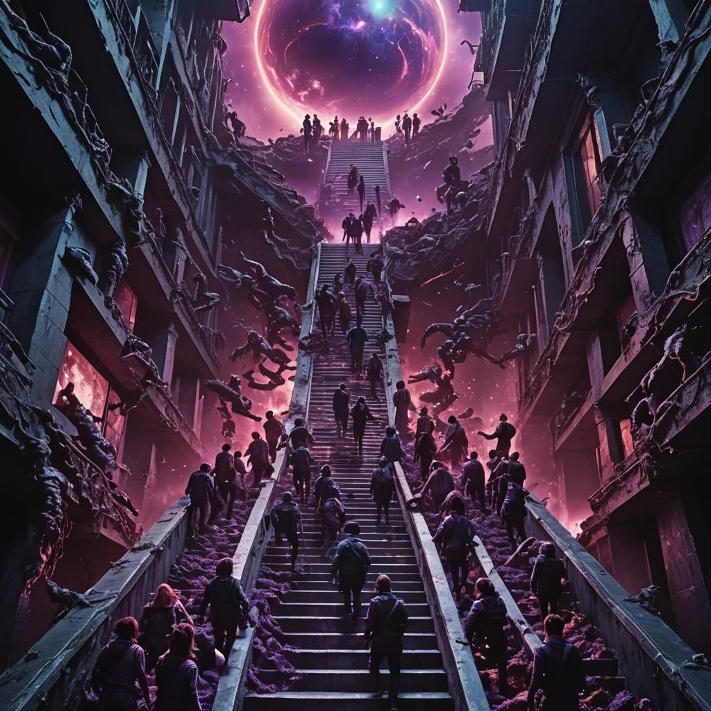 Ascension: Humans Climbing to a Black Hole