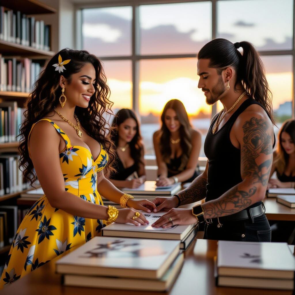 Librarian and Metalheads at Sunset, Professional Photography