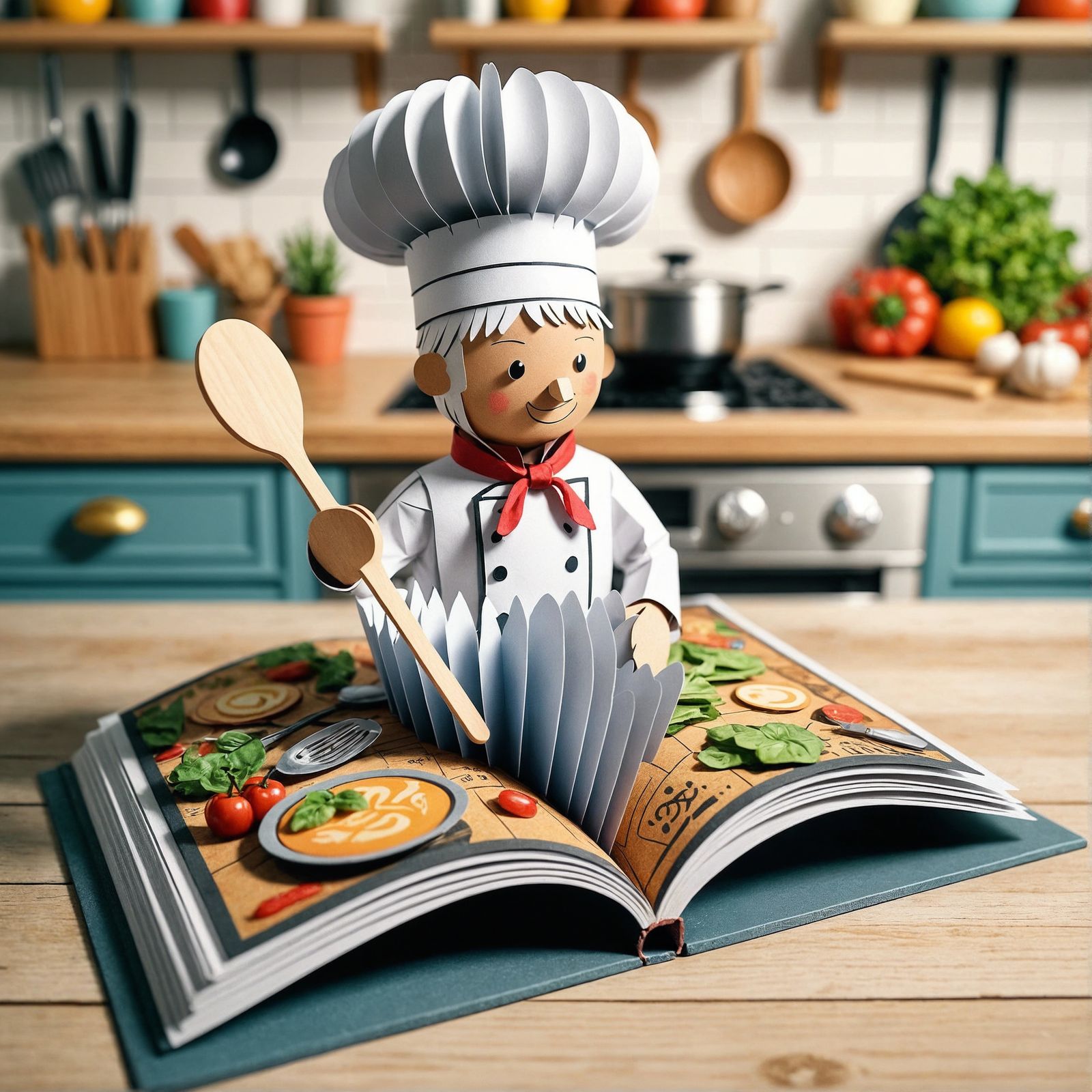 CGI Chef Emerges from Pop-Up Book