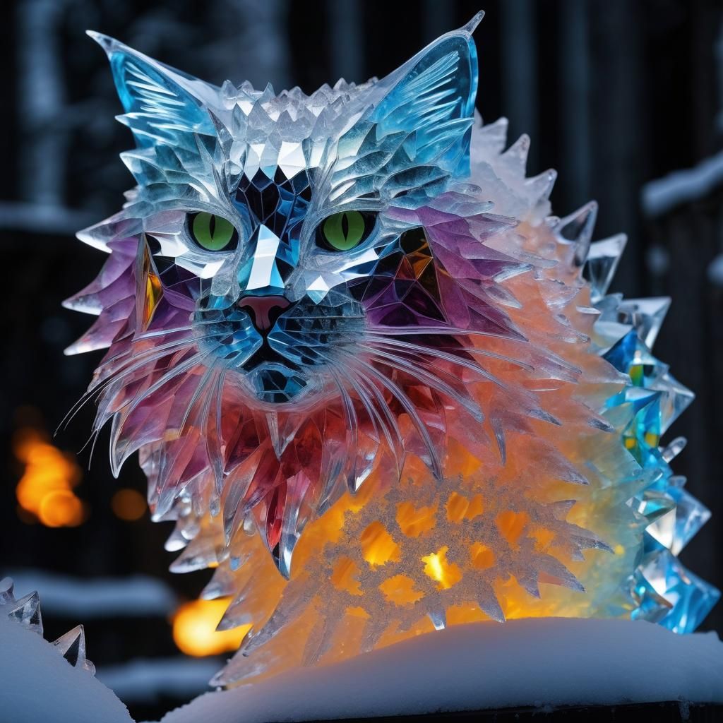 Ice fractals Ice snow cat Fire and ice Ice Snow ice Frosted ...