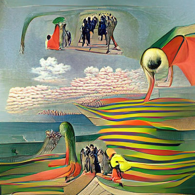 Surreal Colourful Depiction of the Year 1923