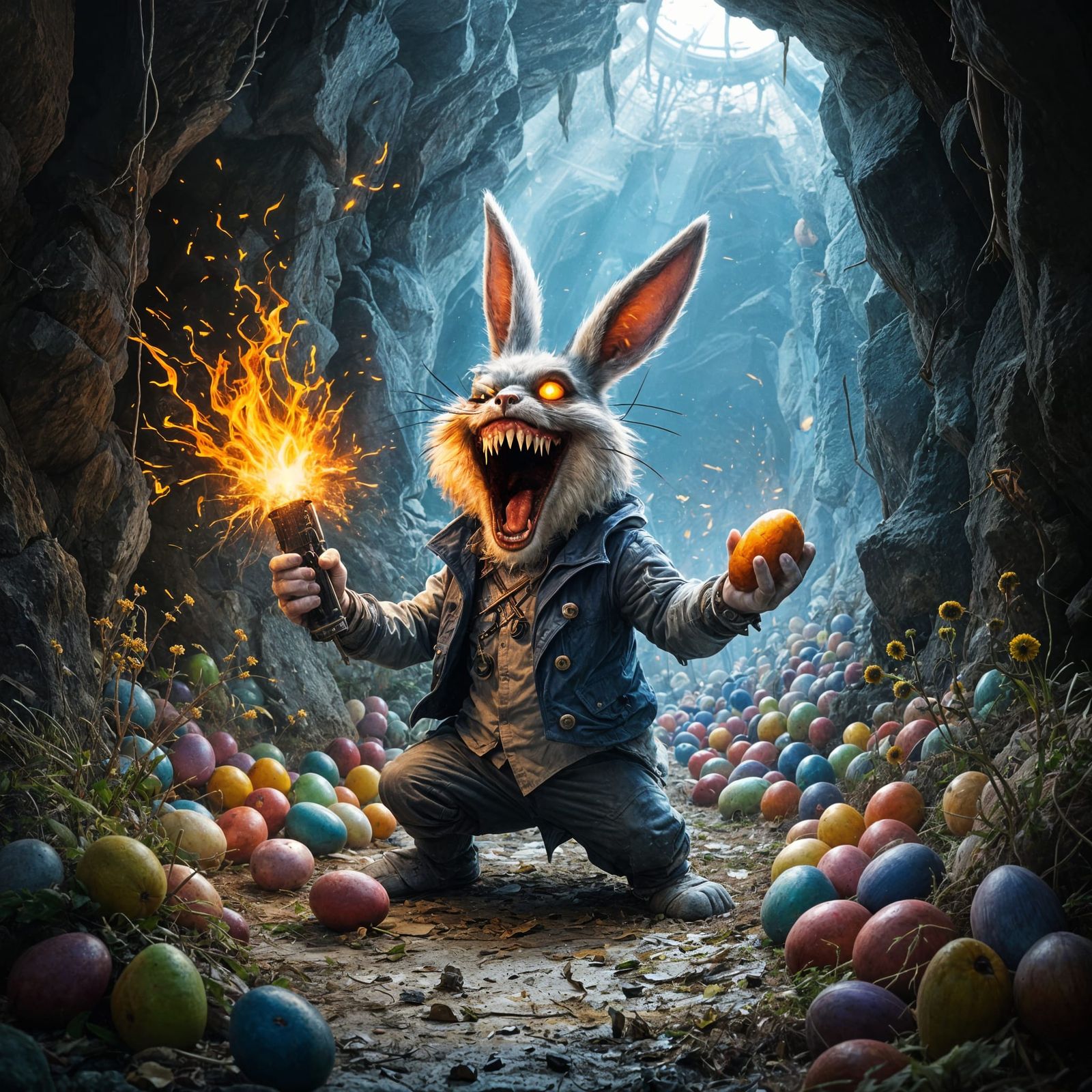 Dark Fantasy Lunatic Easter Bunny Bomber