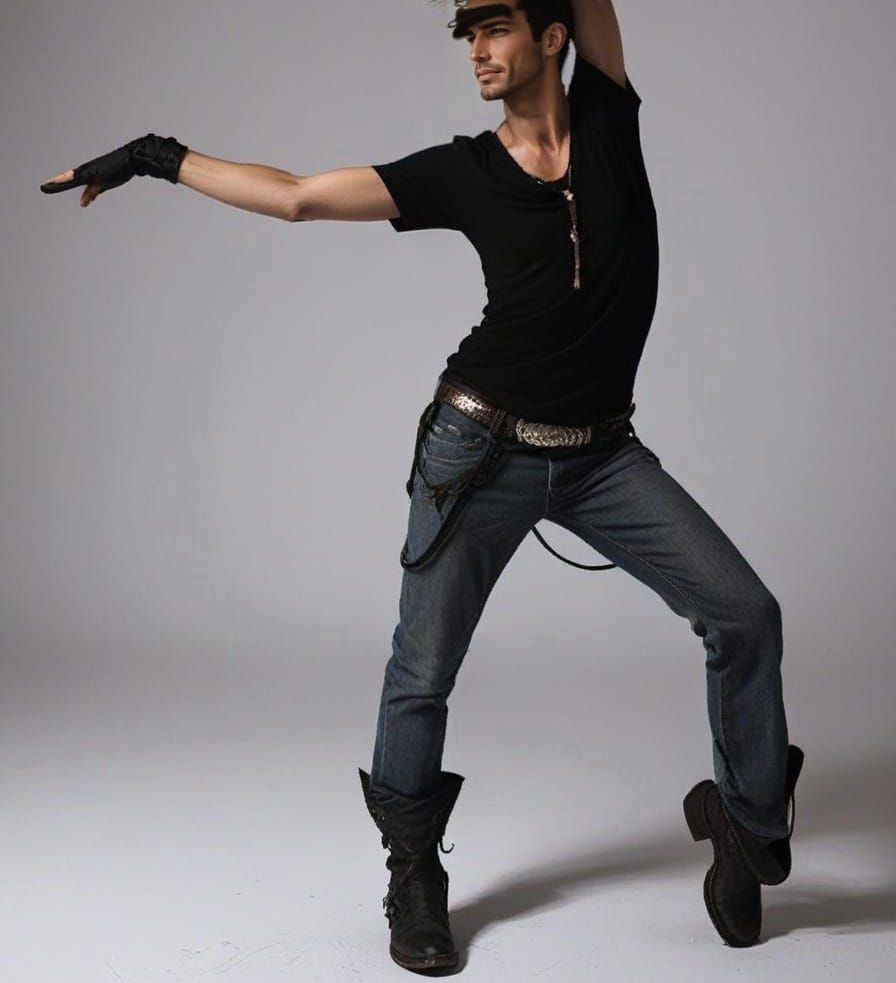 Charming Southern Gentleman in Cowboy Attire