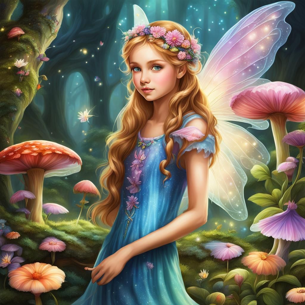 Enchanting Fairy in a Magical Fairyland